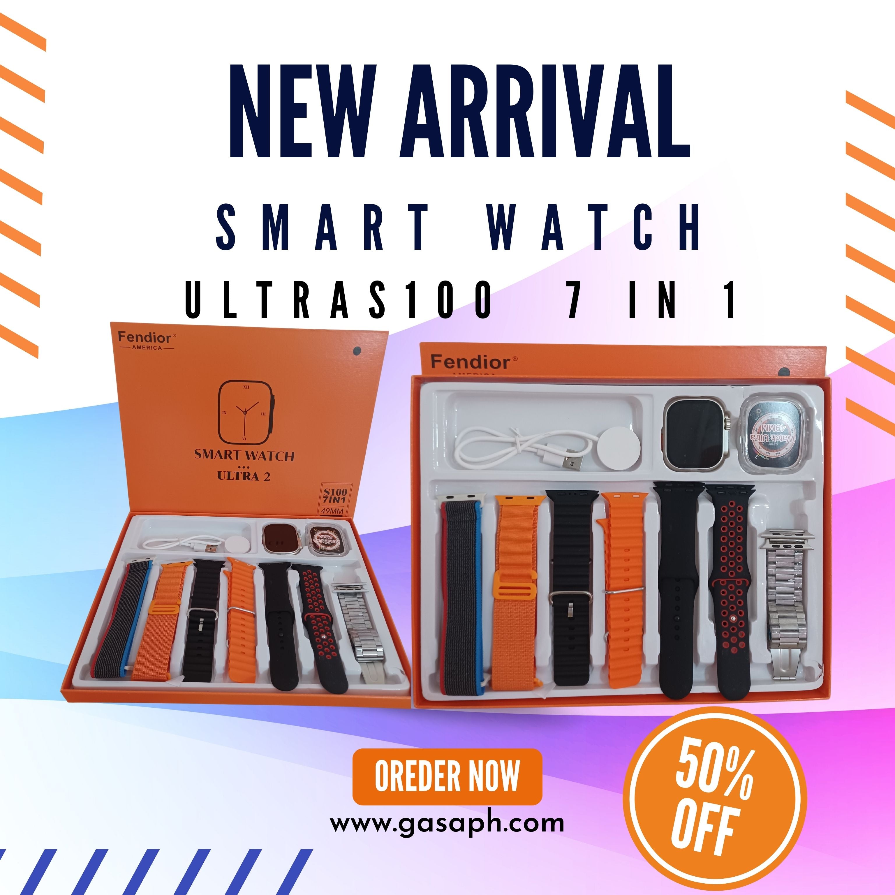 Smart Watch Ultra 2 Series 100  Multi Strap + Case Sports Watch