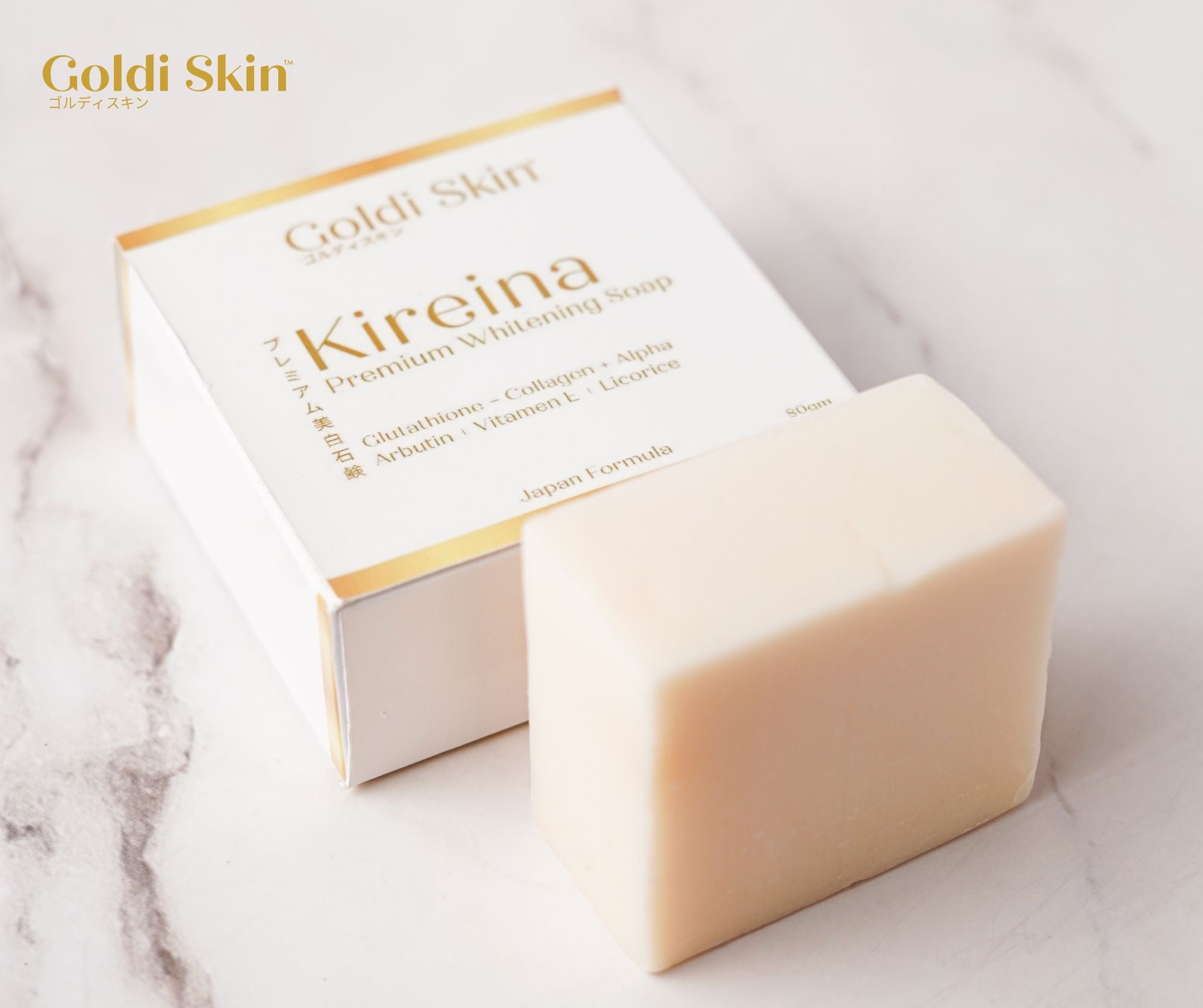 Goldi Skin Kireina Whitening Soap Japan Formula